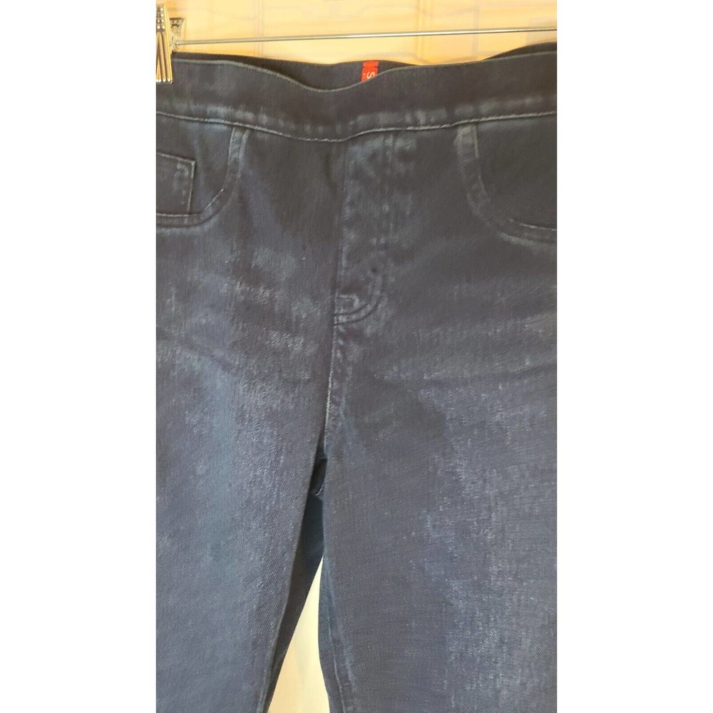 Spanx Jeans Womens Size Medium Jegging Mid Rise Blue Skinny Leg Tummy Control